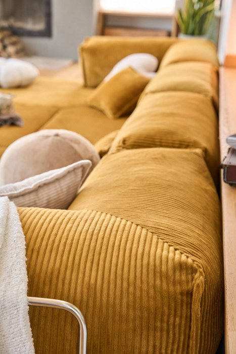 Atelier Del Sofa Kanyon - Sofá-Cama Esquinero Mostaza